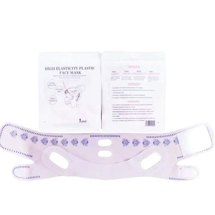 Máscara De Piel V Shaped Para Modelado Facial Y Reducción De Doble Mentón Herramienta De Levantamiento Facial Reutilizable Belleza Y Cuidado De La Piel - 1