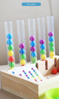 Juguetes Educativos Montessori Para Niños Prueba De Colores Con Test Tube Y Cuentas De Bricolaje Para El Desarrollo Cognitivo Y La Coordinación Ocular-Mano - details 10