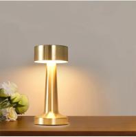Lámpara De Mesa Vintage Con LED Táctil Ajustable En 3 Colores Para Restaurante Bar Café Decoración Premium De Habitación Material Metálico - details 17