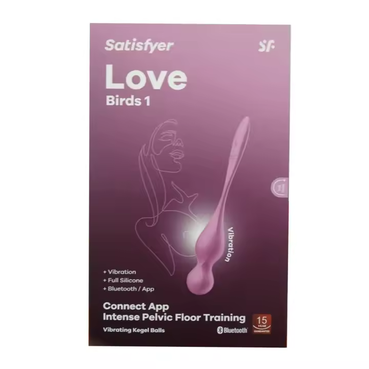 SATISFYER LOVE BIRDS 1 INTENSE PELVIC FLOOR TRAINING APP RED 1UN - 1