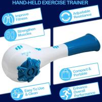 Entrenador De Respiración Portátil Con Resistencia Ajustable Herramienta De Expansión Pulmonar Para Corredores Y Ejercicios Abdominales - details 1