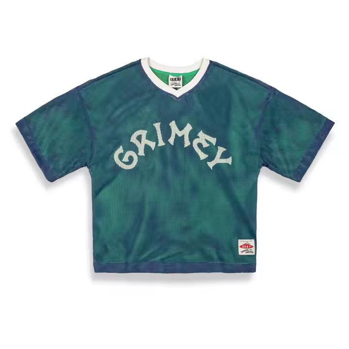 Grimey Camiseta Sweet Science Reversible Mesh Boxy V Neck Navy - 1