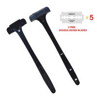 Afeitadora De Seguridad Con Mango Largo Plegable Para Cuerpo Trimmer De Pelos Epilador De Espalda Para Hombres Herramienta De Eliminación De Pelos Para Piernas Y Espalda - details 5