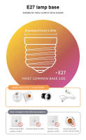 6pcs Bombilla LED Sensor De Movimiento Radar 189-265V E27 Bombilla Infrarroja Inteligente 6W-20W Para Noche Y Oscuridad - details 9