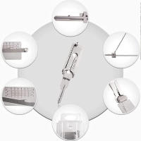 Kit De Desbloqueo De Cerraduras SS001 En Acero Inoxidable Con Gancho Y Palanca 2 En 1 Herramientas De Mantenimiento Y Reparación Para Motocicletas Y Puertas De Garaje - details 8