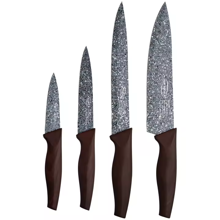 San Ignacio Set 4pc Cuchillos Acero Inoxidable Colección Daimiel - Diseño Natural y Elegante - 1
