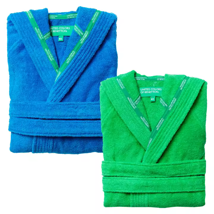 Pack de 2 albornoces con capucha Benetton - 1