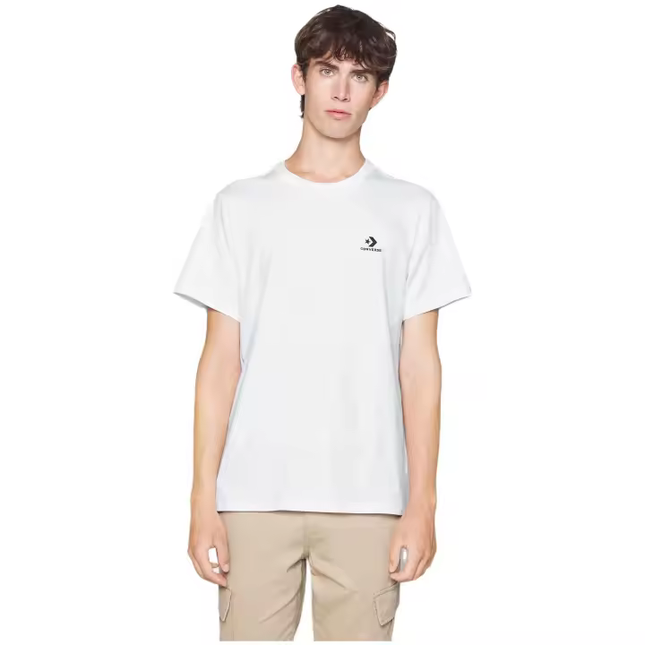 Camiseta de Manga Corta Converse Star Chevron para unisex en color blanco - 1