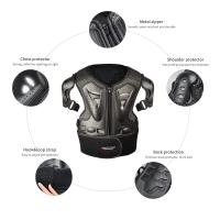 Traje De Armadura Para Motocicleta Para Niños Con Protector De Torso Y Guantes De Rodilla Y Codo Para Motocross Equipamiento De Seguridad Para Deportes Acuáticos - details 7
