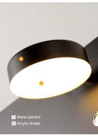 Lámpara De Pared LED Para Interior Con Cargador USB Y Interruptor Para Dormitorio Luz De Lectura Al Borde Del Cama Decoración Para Sala De Estar - details 13