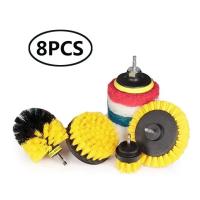 Kit De 4 Brocas Eléctricas Para Limpieza De Baño Y Cocina Cepillo De Limpieza Para Inodoro Escobillas De Nylon Para Piso Techo Y Ruedas De Coche Herramientas De Limpieza Doméstica Ambientalmente Amigables - details 10