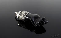 Colgante Figa de Azabache y Filigrana de Plata 925 - Protección y Talismán - details 1