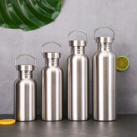 Botella De Agua De Acero Inoxidable Con Boquilla Ancha Y Gran Capacidad a Prueba De Fugas Para Deportes Como Ciclismo Y Senderismo - details 1