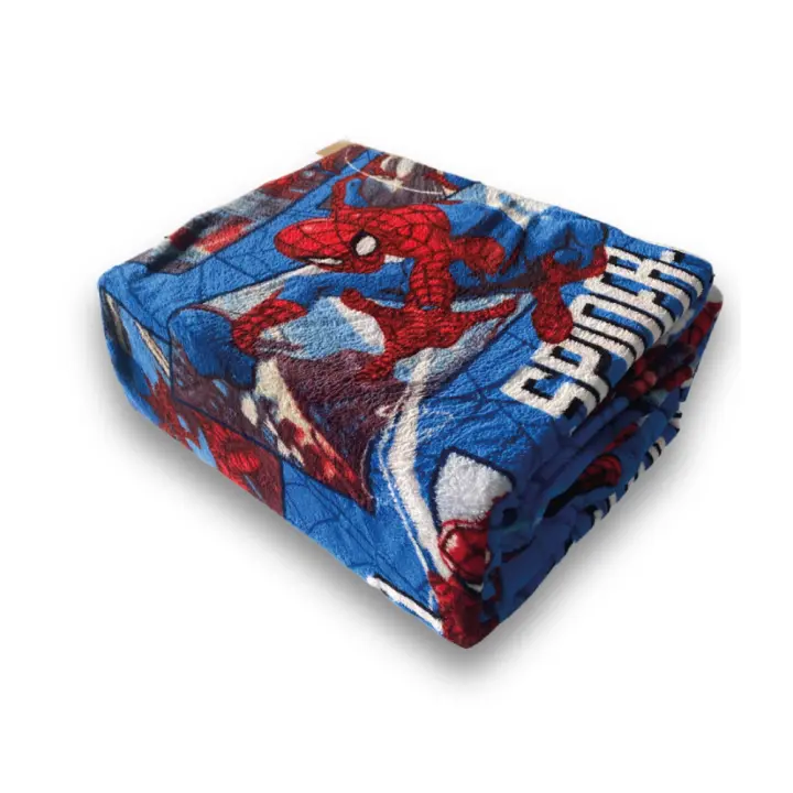 Spiderman - Juego De Sábanas Coralina Invierno Marvel Hombre Araña Azul Rojo (90 - 105 cm) - 1