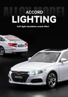 Modelo De Coche De Luxo Accord En Escala 1:24 Con Sonido Y Luz Metal Diecast Regalo De Moda Para Niños Decoración De Colección - details 5
