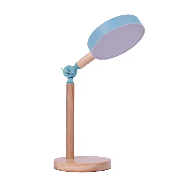 LUPPA Lámpara de mesa 2X12W LED 3000-4000-6500K 1800lm Al.48,5cmxP.15cm AzulMadera - 1