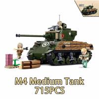 Bloques De Construcción De Tanque De Batalla Militar WW2 SLUBAN Para Niños Modelos De Vehículos Armados Regalo Para Jóvenes Y Adultos - details 8