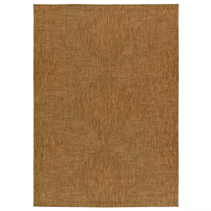 ATTICGO Alfombra de Interior de Estilo Geométrico aspecto yute en Natural - GUINEA 28814 | 80X150, 120X170, 160X230 cm - 1