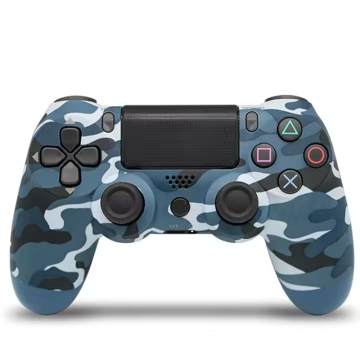 Mando inalambrico Doubleshock 4 ,compatible con PC , Android , consola PS4 (inalambrico)  , PS3 (por cable) , camuflaje azul, ENVÍO 24H ,NUEVO - 1