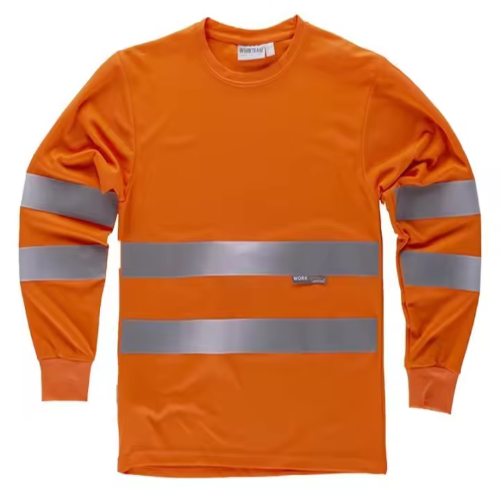 Camiseta Cuello Redondo Manga Larga con Certificado Alta Visibilidad - 1