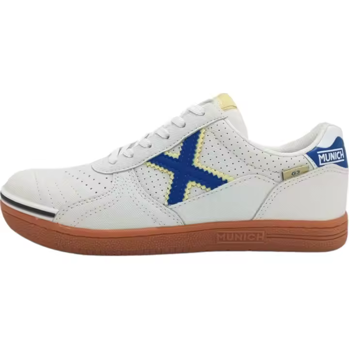 Zapatillas Munich G3 Kid 345 Blancas Azul 31193445 Futbol Sala  Niño - 1