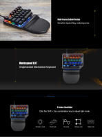 Motospeed K27 Teclado Mecánico De Juego 27 Teclas Con Cable Iluminación LED Retroiluminada Numpad Single Para Laptop Switches Rojos - details 2