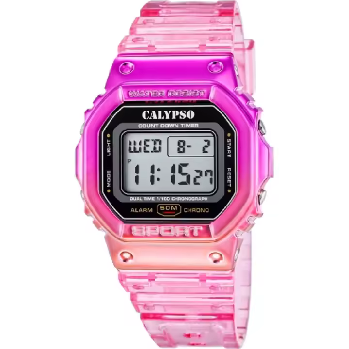 Reloj Calypso Mujer Splash Digital Rosa K5874/1 - 1