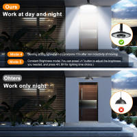 Luz Solar Exterior 5 Modos 180LED IP65 Impermeable Con Sensor De Movimiento Luz De Inundación Solar Para Granero Gazebos Jardín Garage Incluye Control Remoto - details 8