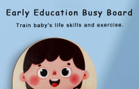 Libro Ocupado Para Niños Juguete Montessori De Entrenamiento De Habilidades Finas Con Botones Y Cremalleras Juego De Educación Temprana Para Bebés Y Niñas Entre 3 Y 6 Años - details 1