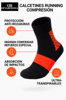 DEBEKOR PRO SPORT Pack 3 Calcetines Deportivos Hombre – Compresión, Sin Costuras, Antideslizantes, Transpirables - details 2
