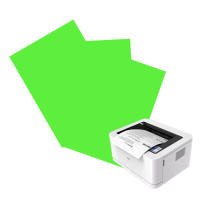 00564-53 Papel autoadehsivo de color verde fluorescente A4 21*29.7CM, etiqueta adhesiva para impresoras. - details 1