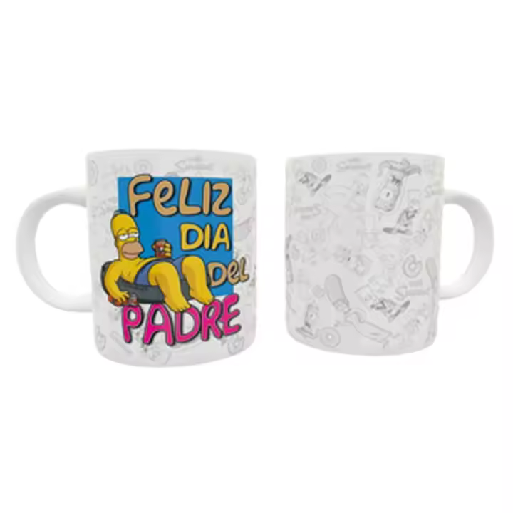 TOCAREGALAR. Taza Especial Día del Padre. Los Simpson. Para el Homer de la casa.  Regalo Original. Detalle Único. - 1