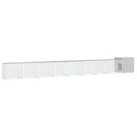 vidaXL Gallinero de acero galvanizado 900x91x100 cm jaula gallinero Color Gris,  Antracita, y mas - details 0