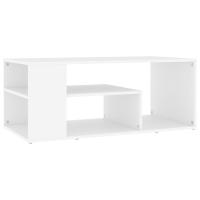 Vidaxl Mesa de Centro de Madera Contrachapada 100x50x40 Cm Blanco - details 10