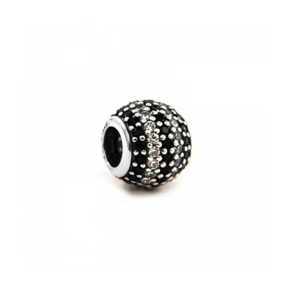 PANDORA Charm Plata de Ley Circonitas Negras y Blancas - Joyería Mujer - 1