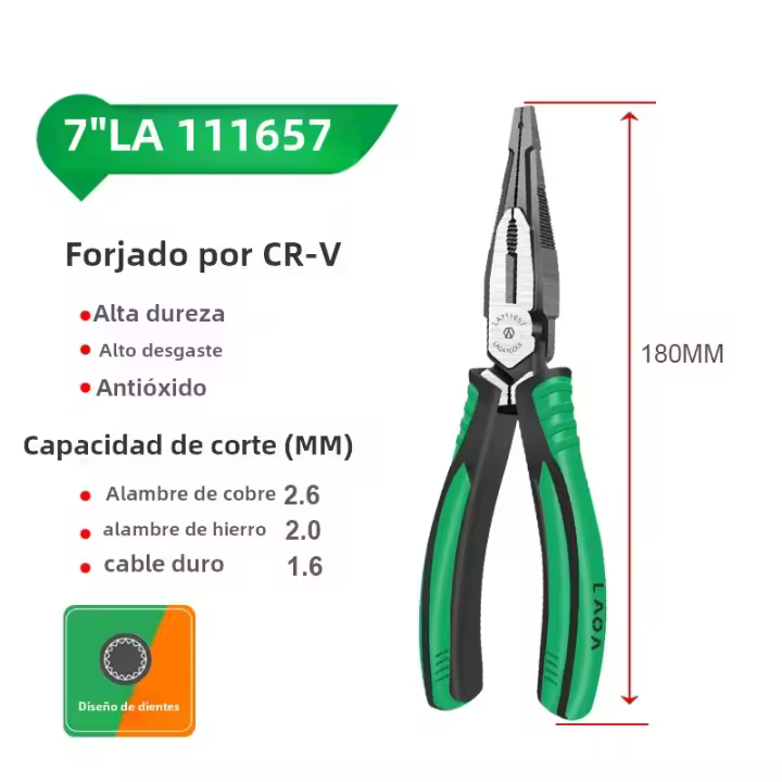 Alicates De Combinación LAOA CR-V Alicate Diagonal Nariz Larga Cortador De Alambre Alicate Lateral Tijeras De Cable Herramientas Profesionales Para Electricianos - 1