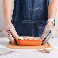 1 UNID Silicona Anti-escaldado Horno Guantes Mitones Potholder Cocina Silicona Guantes Bandeja Plato Tazón de fuente Horno Handschoen Mano Clip - details 2