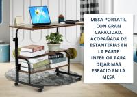 Mesa JANDTEK Ordenador Portátil con Ruedas 60x40cm - Altura Regulable - details 2
