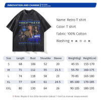 Camiseta Vintage De Undertaker Wrestler Oversize Impresión DTG Y2K Harajuku Manga Corto Hombre 100% Algodón Camiseta De Verano - details 1