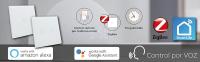 LED ATOMANT Interruptor de Cristal Inteligente ZigBee 3.0, 1 Vía, Requiere HUB ZigBee, Compatible con App Smart Life y Tuya, Control por Voz con Alexa y Google Assistant, Pulsador Táctil para Iluminación Domótica, Ideal para Viviendas, Oficinas y Locales - details 1