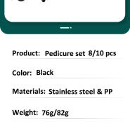 Kit De Pedicura Profesional 8-en-1 Para Pies Suaves Y Lisos Con Herramientas De Acero Inoxidable De Ouriner - details 10