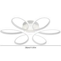 Lámpara De Techo LED Moderna Para Pasillo Sala De Estar Dormitorio Comedor Oficina Iluminación Interior Blanco Fuente De Aluminio - details 16