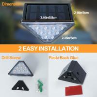 Luz de Escalera para Exterior IP67 Impermeable Luces Solares para Exterior Blanco Cálido 3000K Luz Lámpara Solar Auto ON/OFF Escalera iluminación LED para Jardín Patio Paquete de 6 - details 7