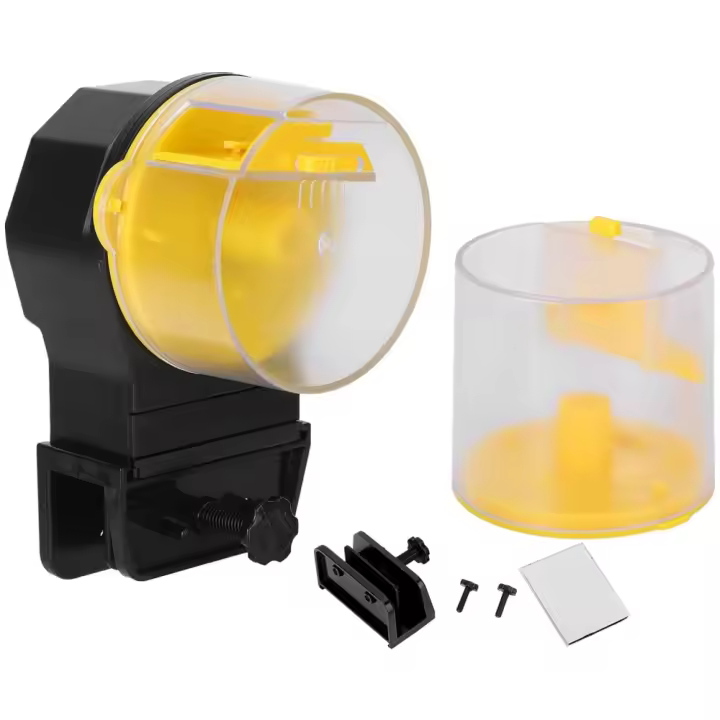 Dispensador Automático De Alimento Para Acuario Tanque De Peces Inteligente Con Horario De 12/24 Horas Gran Capacidad Adecuado Para Goldfish - 1