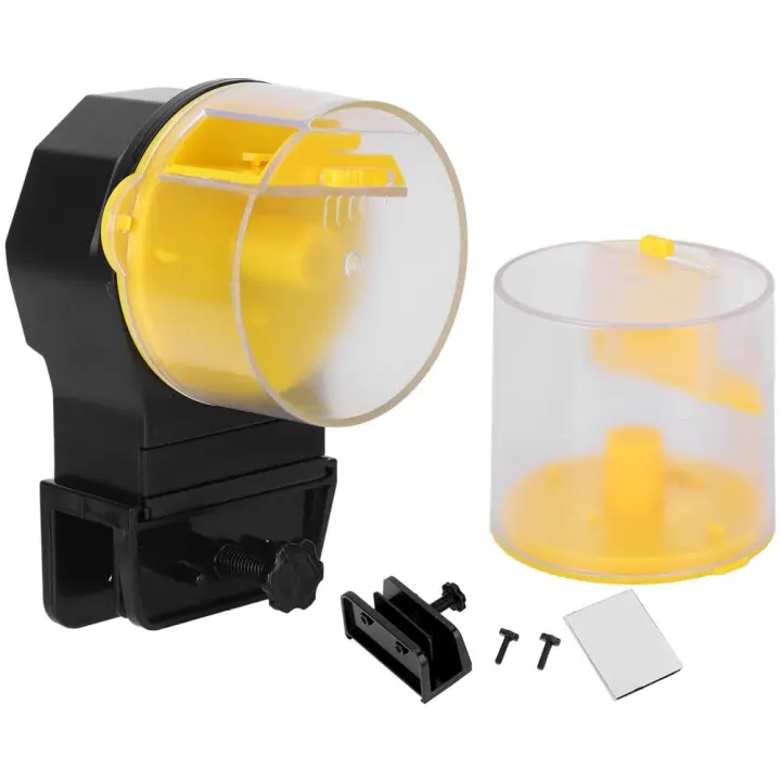 Dispensador Automático De Alimento Para Acuario Tanque De Peces Inteligente Con Horario De 12/24 Horas Gran Capacidad Adecuado Para Goldfish - 1