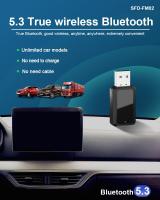 Transmisor y receptor Bluetooth 5,3 para coche, Kit de miniadaptador de Audio inalámbrico estéreo para Radio Fm, manos libres, llamada, alimentación USB - details 1