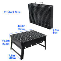Mini Barbacoa Portátil De Acero Inoxidable Herramienta De Cocina Al Aire Libre Para Camping Picnic Playa Equipamiento De Camping - details 1