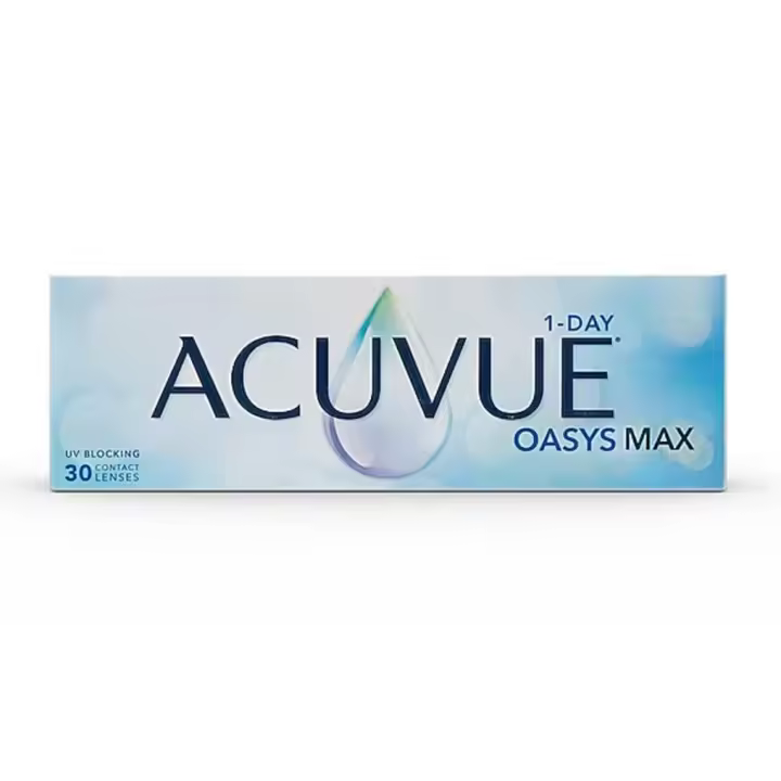 JOHNSON & JOHNSON ACUVUE® OASYS MAX 1-DAY con tecnología TearStable™ y filtro de luz OptiBlue™. - 1