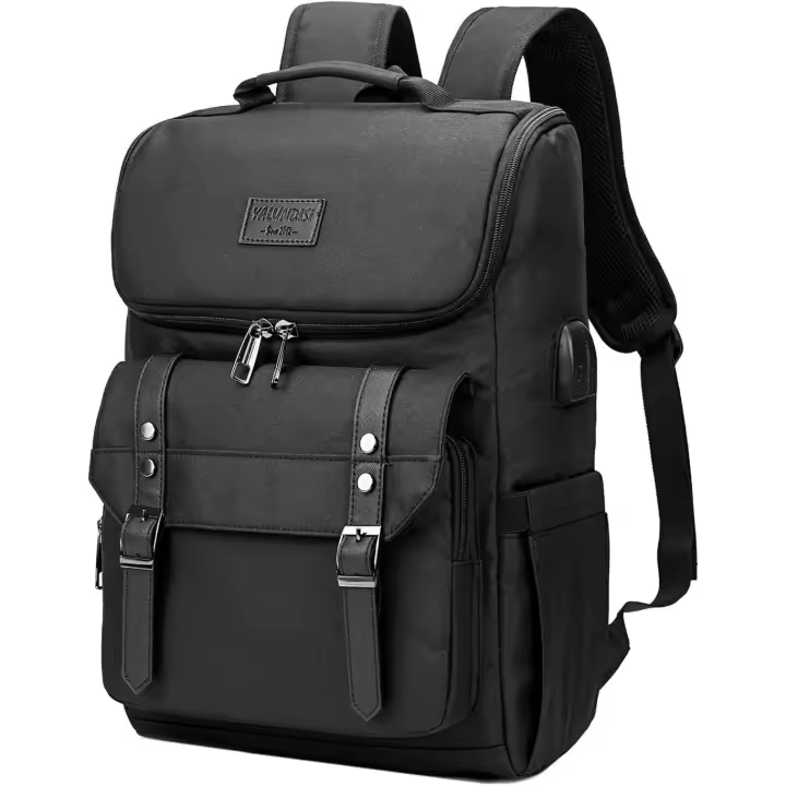 Mochara vintage de viaje para portátil with Puerto de carga USB para Mujeres y Helbres, Estudiantes escolares - 1
