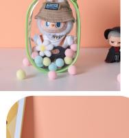 Cubierta Inteligente Para Muñeca Labubu Pop Mart 12*6.5*18cm PVC Translúcido Alta Calidad Protectora Para Juguetes Infantiles Disponible En Diferentes Colores - details 4
